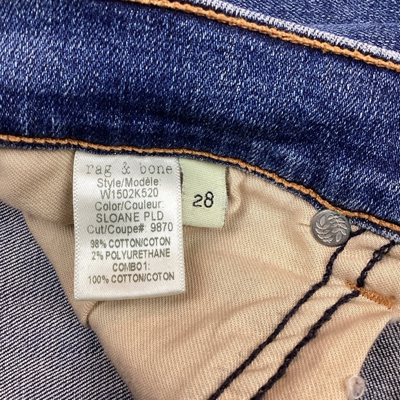 Rag & Bone Skinny Jeans Sloan Plaid Repair - Picture 9 of 13